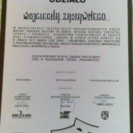 Zakończenie Warsztatów Teatralnych w Teatrze Przedmieście w Rzeszowie