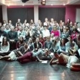 Kinga i Wojtek na Warsztatach Teatralnych