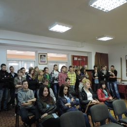 Prezentacja Kawiarenki Literackiej na Dniach Otwartych Szkoły