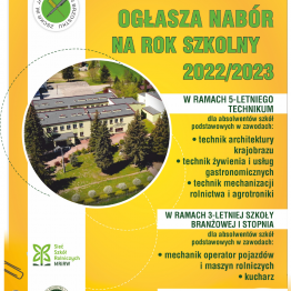 Nabór na rok szkolny 2022/2023