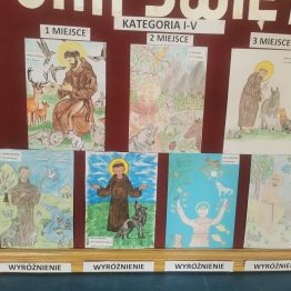 Wyniki konkursu plastycznego dla szkół podstawowych Kochajmy zwierzęta jak święty Franciszek